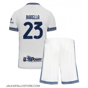 Inter Milan Nicolo Barella #23 Vieraspaita Lapsille 2024-25 Lyhythihainen (+ shortsit)